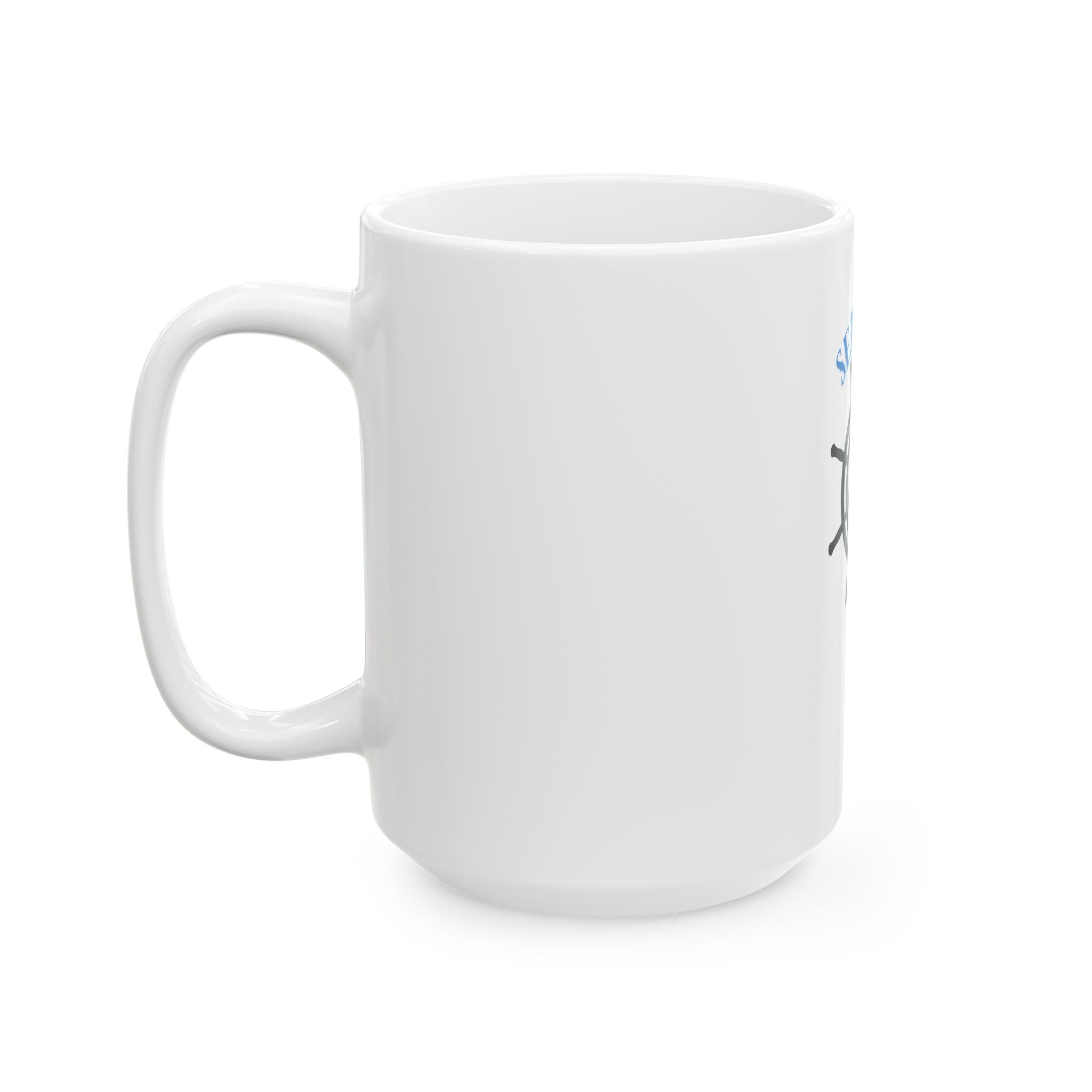 Seafarer Club Ceramic Mug — Anchor & Ship Wheel Nautical Coffee Cup (11oz, 15oz)
