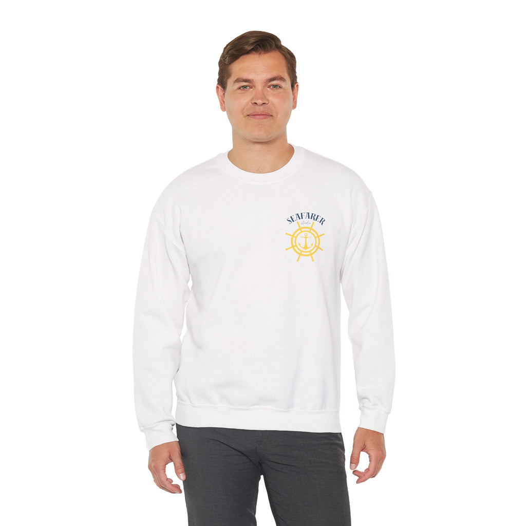 Sea Is Not For The Weak Crewneck Sweatshirt – Nautical Anchor Graphic