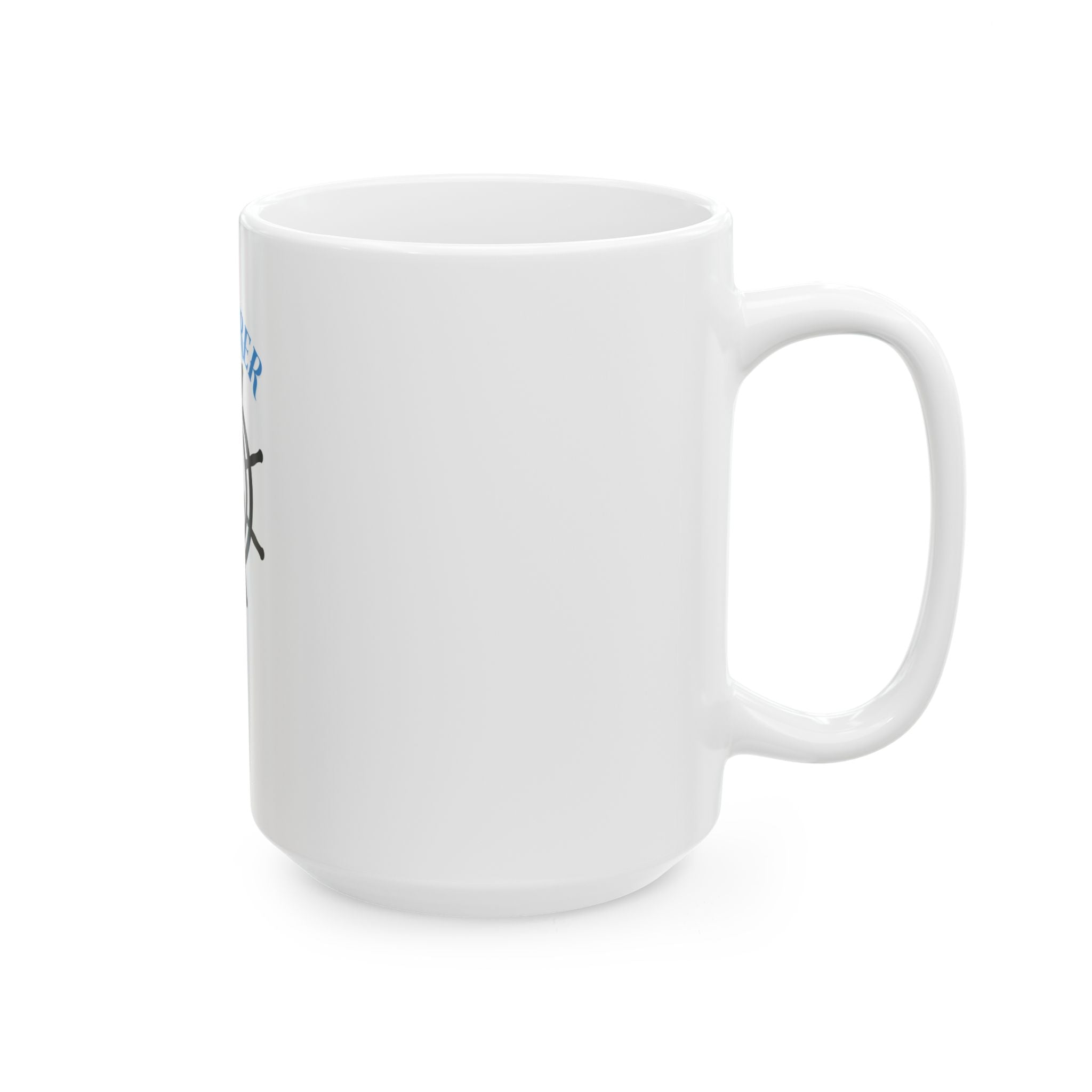 Seafarer Club Ceramic Mug — Anchor & Ship Wheel Nautical Coffee Cup (11oz, 15oz)